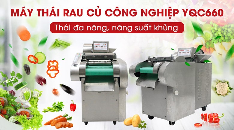Máy thái rau củ quả công nghiệp YQC660 Máy thái rau củ quả công nghiệp YQC660