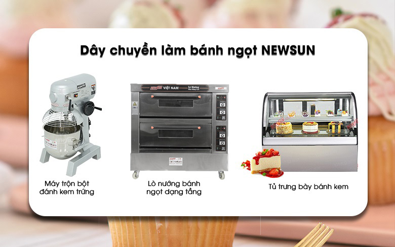 Tham khảo thêm bộ dây chuyền làm bánh ngọt