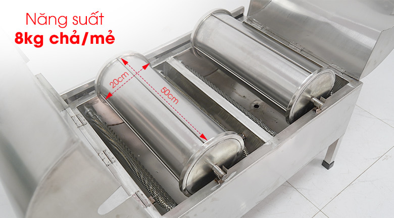 Khuôn nướng chả dài 50cm, đường kính 20cm