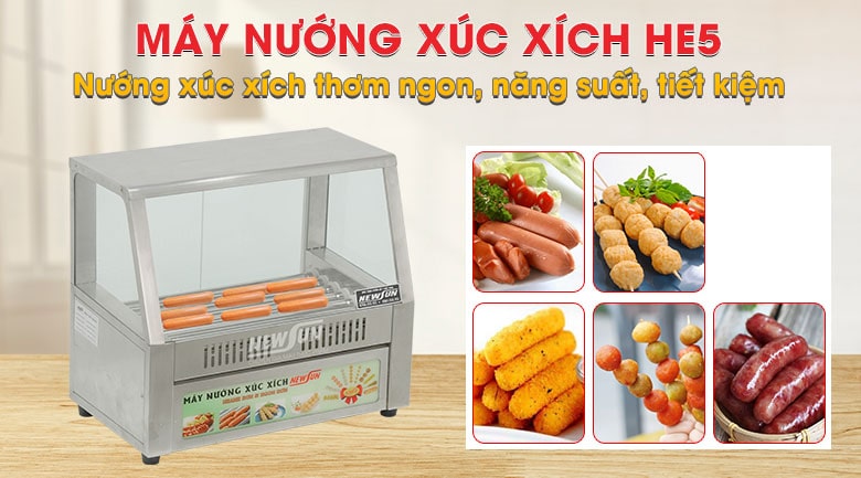 Máy nướng xúc xích 7 thanh HE7