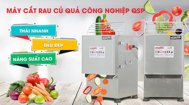 Máy thái rau củ quả công nghiệp QSP Máy thái rau củ quả công nghiệp QSP