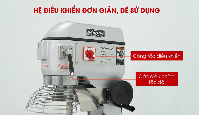 Vận hành dễ dàng với hệ điều khiển đơn giản