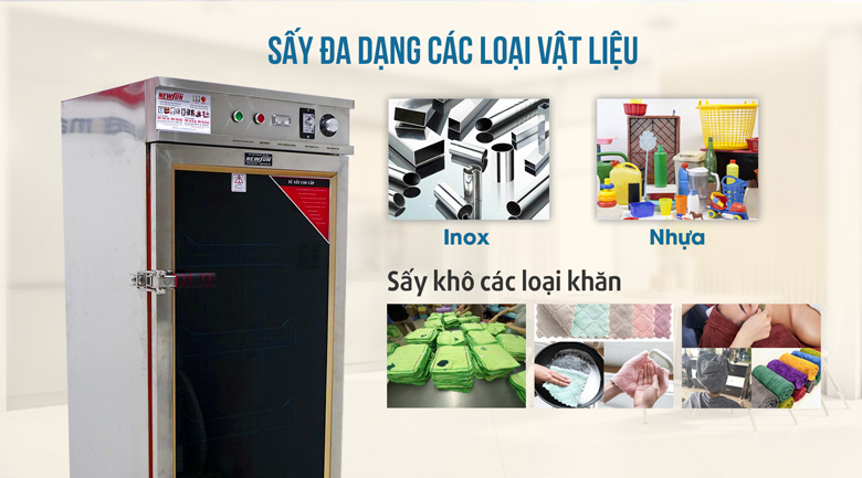 Sấy hiệu quả nhiều loại vật liệu