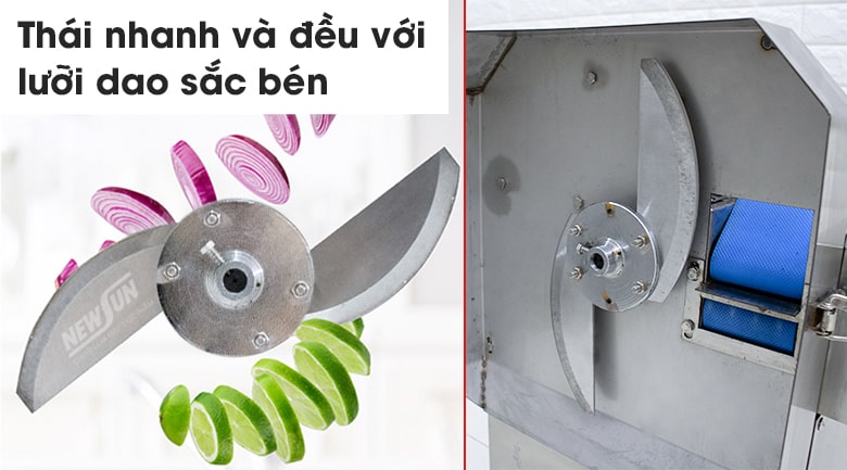 Lưỡi dao sắc bén, thái nhanh và đều