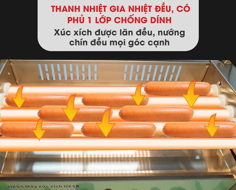 Nướng xúc xích nhanh chóng, thơm ngon
