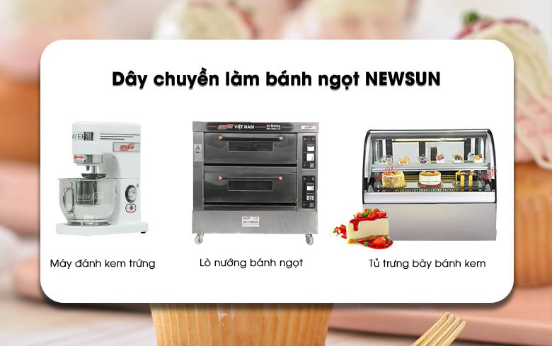 Tham khảo thêm bộ dây chuyền làm bánh ngọt
