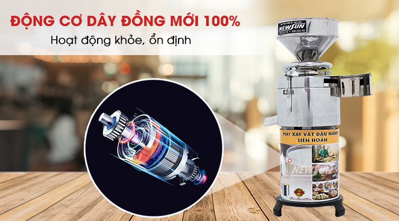 Hoạt động mạnh mẽ, ổn định với động cơ dây đồng mới 100%