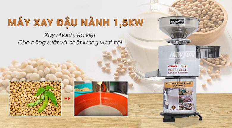 [Mẫu mới] Máy xay đậu nành 1,5kW (80-120kg/giờ)