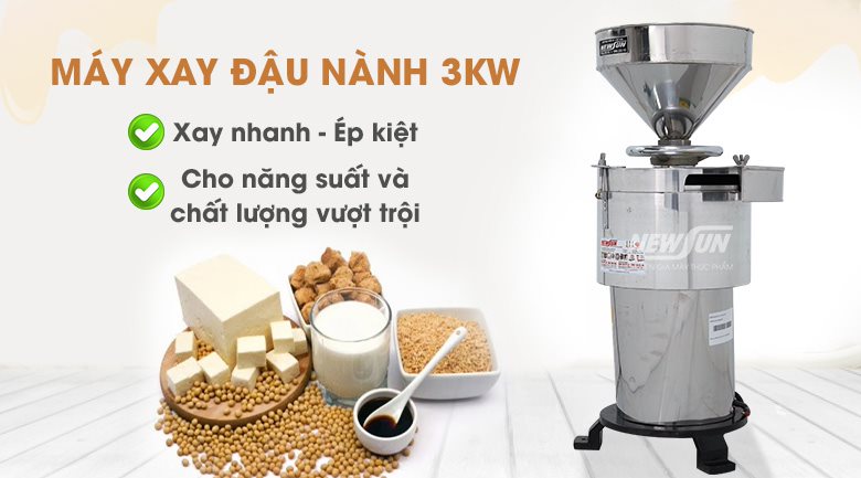 [Mẫu mới] Máy xay đậu nành 3kW (140-200kg/giờ)