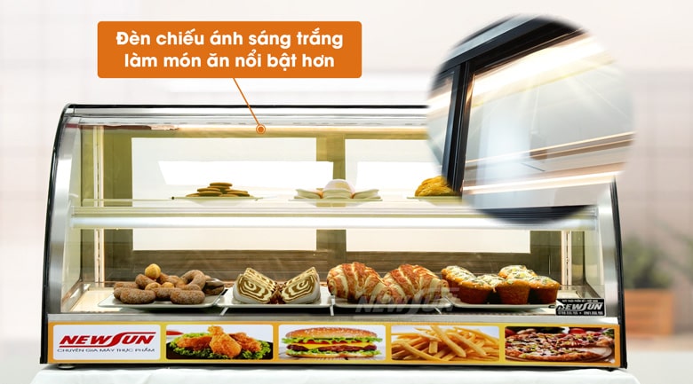 Hệ thống đèn chiếu sáng giúp món ăn thêm phần hấp dẫn Hệ thống đèn chiếu sáng giúp món ăn thêm phần hấp dẫn