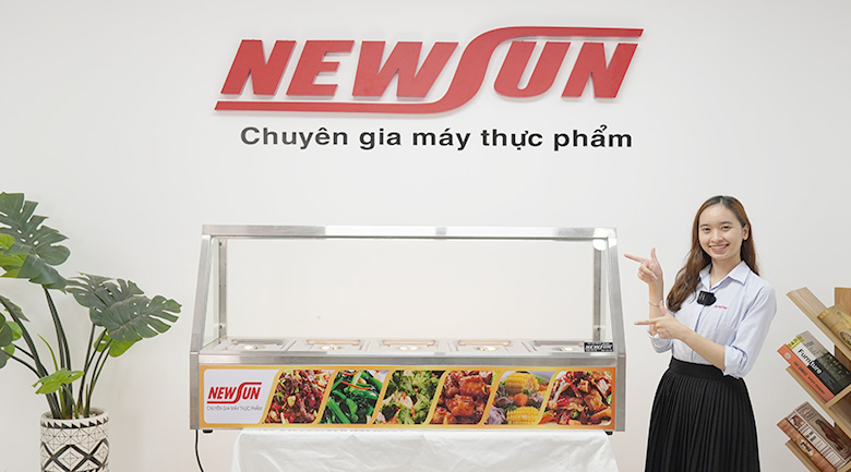 Bàn hâm nóng thức ăn có kính HBM-20-2