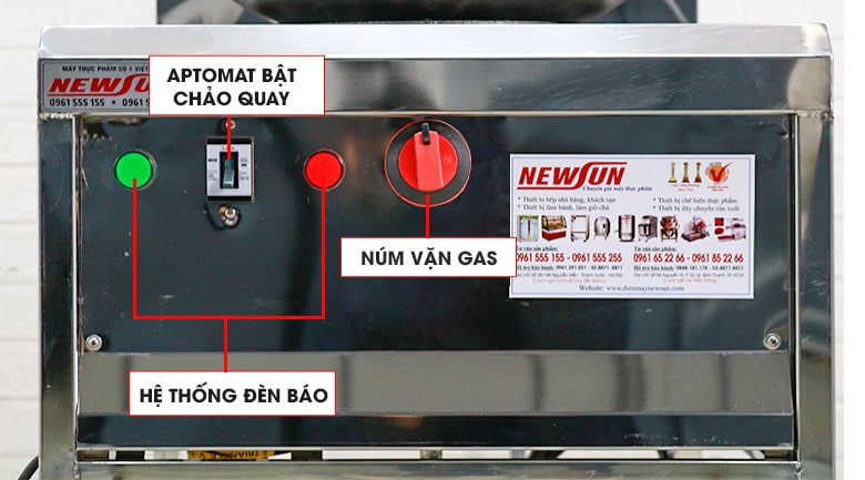 Bảng điều khiển máy rang cơm