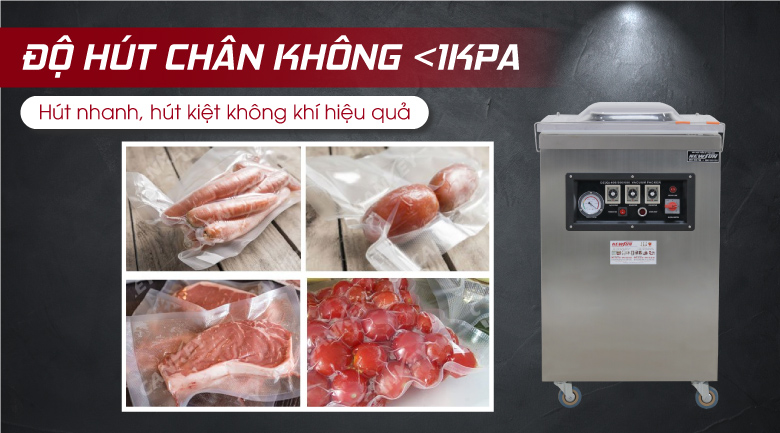 Hút kiệt không khí tới 99%, bảo quản thực phẩm tốt hơn, giá máy hút chân không ưu đãi