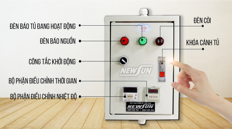 Hộp điện điều khiển tủ nấu cơm Hộp điện điều khiển tủ nấu cơm