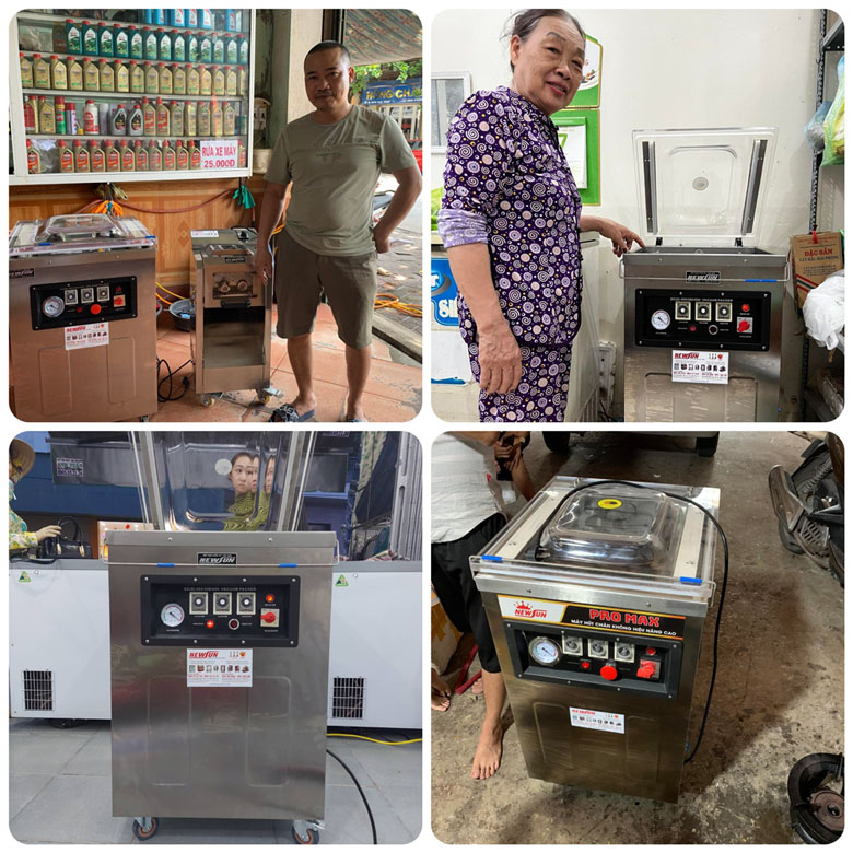 Khách hàng sử dụng máy hút chân không NEWSUN