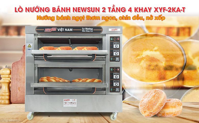 Lò nướng bánh 2 tầng 4 khay XYF-2KA-T (Điều khiển cơ)
