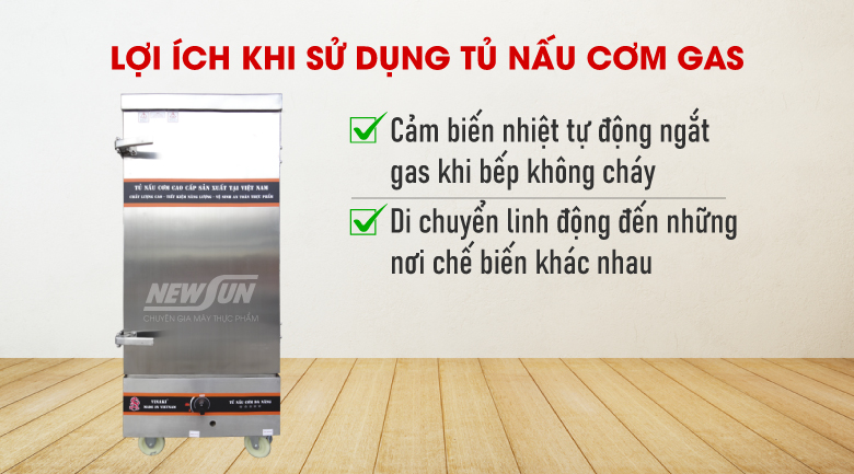 Lợi ích sử dụng tủ nấu cơm công nghiệp gas Lợi ích sử dụng tủ nấu cơm công nghiệp gas