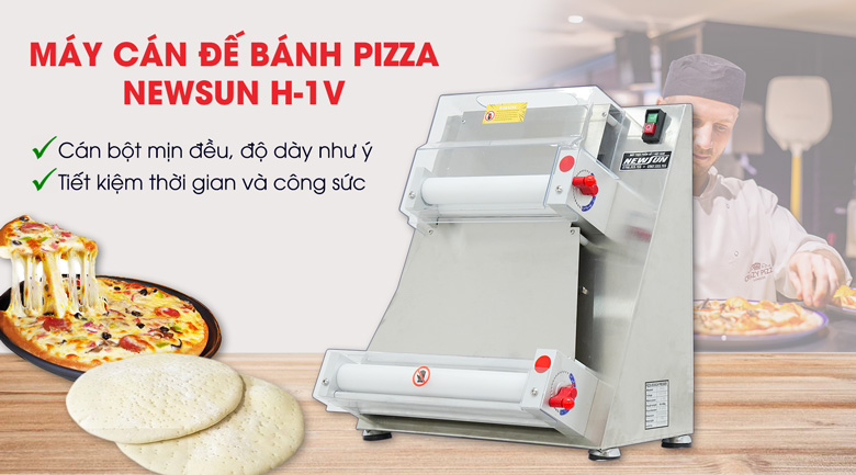 Máy cán đế bánh Pizza NEWSUN H-1V (15 inch)