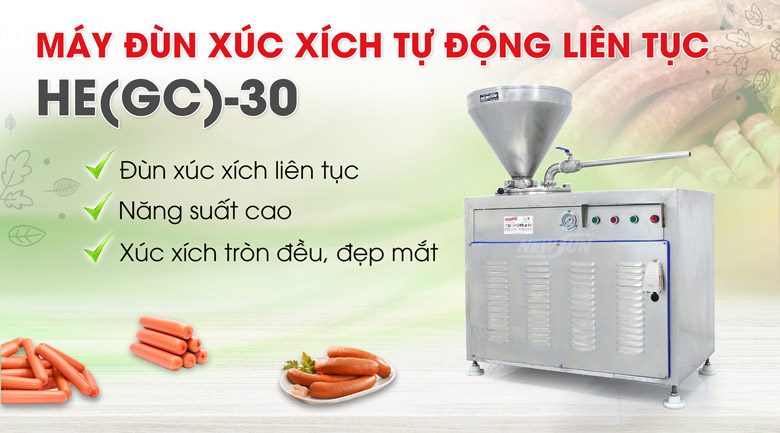 Máy đùn xúc xích lạp xưởng tự động liên tục HE(GC)-30