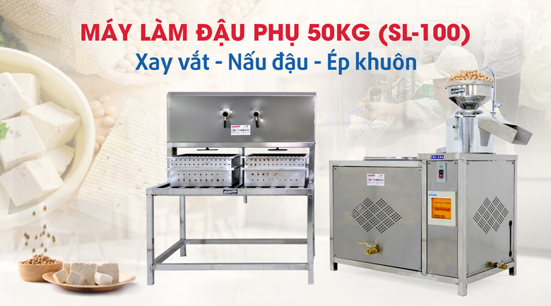 Máy làm đậu phụ liên hoàn 50kg (SL-100) Máy làm đậu phụ liên hoàn 50kg (SL-100)
