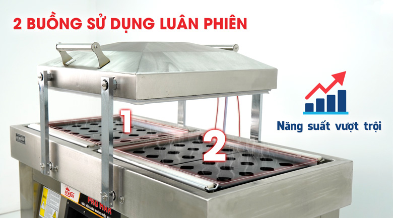 Máy hút chân không 2 buồng Promax DZQ500-2SB