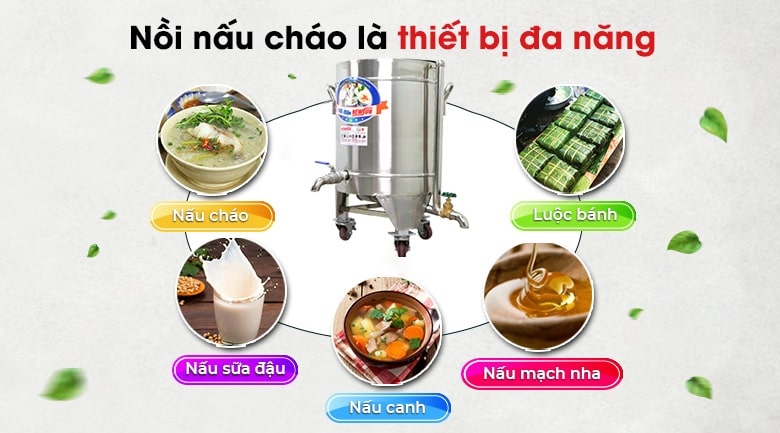 Nồi nấu cháo bằng điện đun nấu đa năng nhiều món ăn