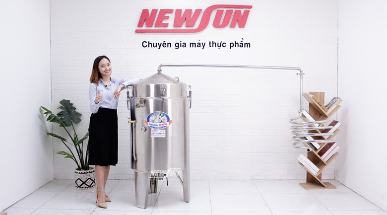 Nồi nấu rượu bằng điện inox