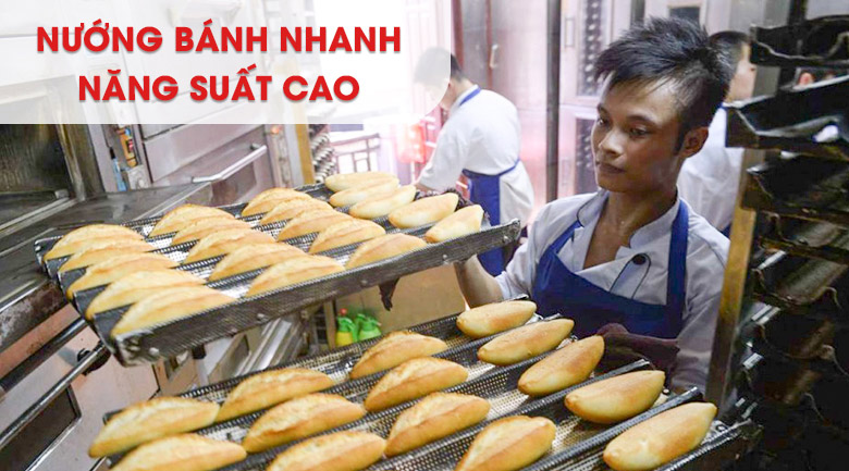 Nướng bánh năng suất cao Nướng bánh năng suất cao