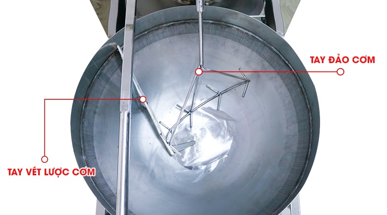 Máy đảo cơm rang tự động, tiết kiệm công sức