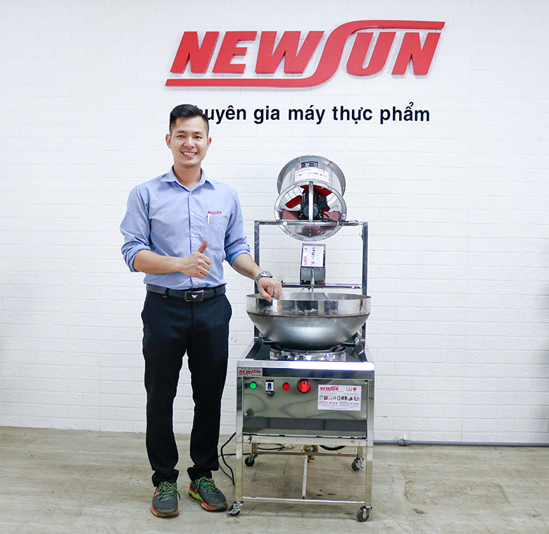 Máy rang cơm kèm quạt hút mùi