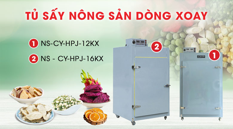 Các loại tủ sấy thực phẩm
