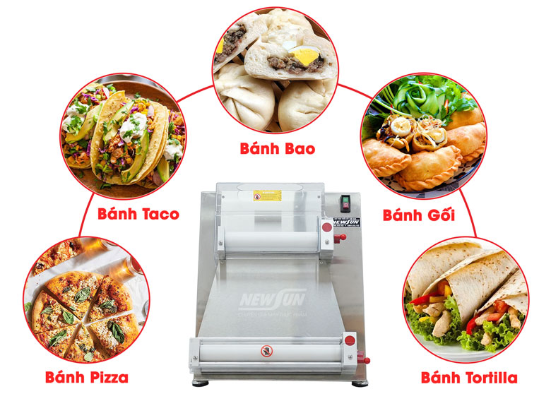 Máy cán đế bánh pizza H-1V Máy cán đế bánh pizza H-1V
