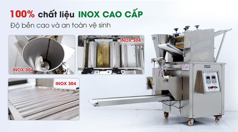 Chất liệu inox cao cấp, dày dặn