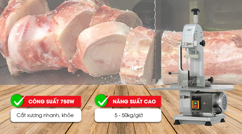 Năng suất đạt 5-50kg/giờ