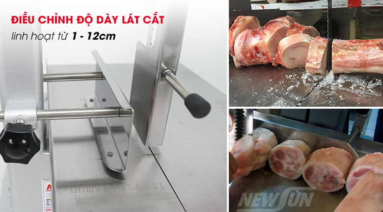 Điều chỉnh độ dày lát cắt từ 1-12cm