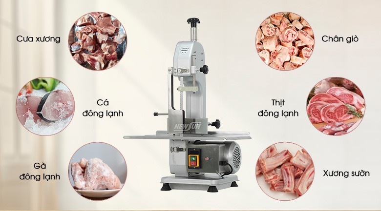 Máy cưa xương, cắt thịt cá, thực phẩm đông lạnh