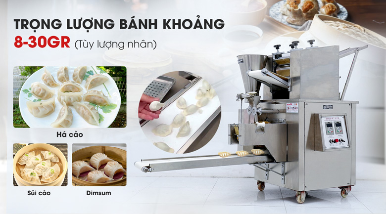 Làm được nhiều loại bánh với trọng lượng khác nhau
