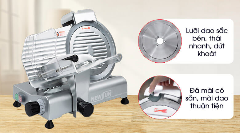 Lưỡi dao sắc bén, đá mài có sẵn