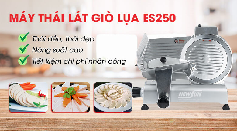 Máy thái lát giò lụa ES250