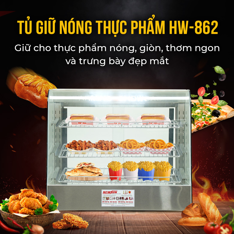 Tủ giữ nóng thực phẩm HW-862 Tủ giữ nóng thực phẩm HW-862