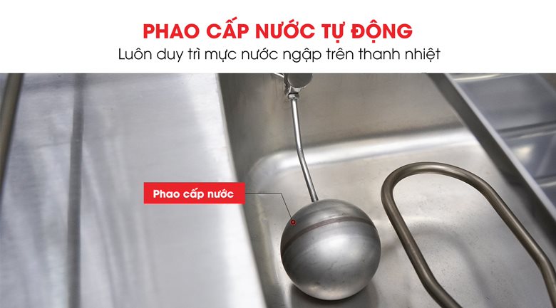 Tiết kiệm thời gian, công sức với tính năng tự động cấp nước vào khoang