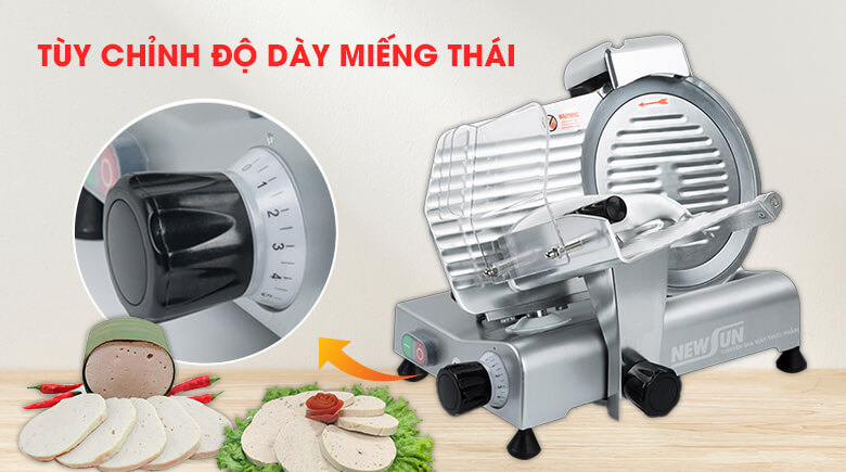 Dễ dàng điều chỉnh độ dày lát cắt