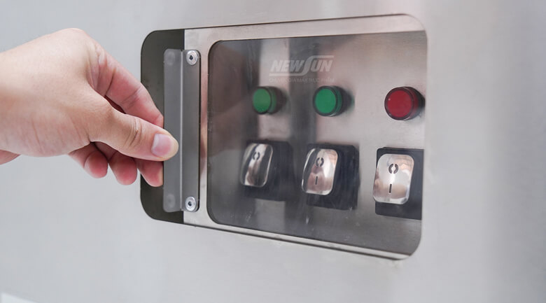 Hệ điều khiển tủ hấp hải sản 3 tầng dùng điện Hệ điều khiển tủ hấp hải sản 3 tầng dùng điện