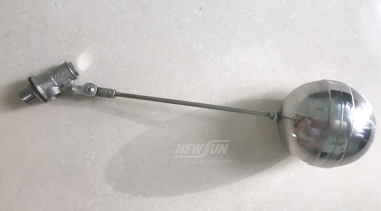 Phao cấp xả nước của tủ điện hấp hải sản 3 tầng Phao cấp xả nước của tủ điện hấp hải sản 3 tầng