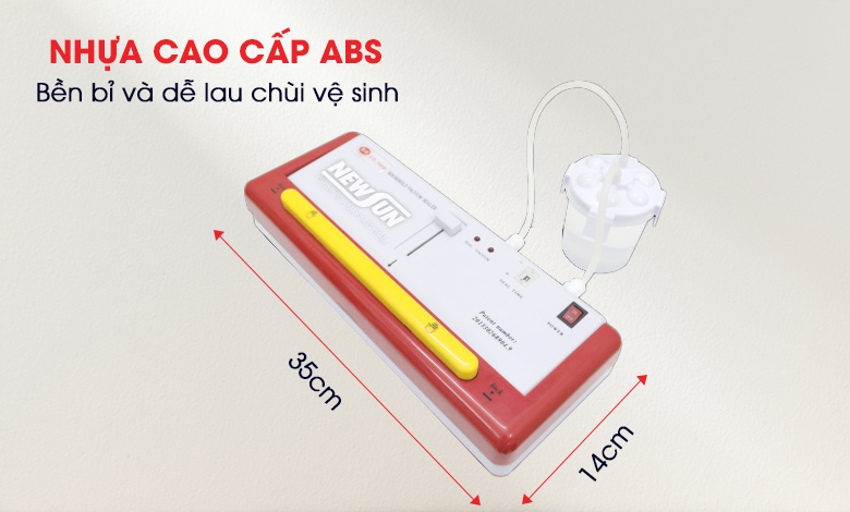 Thiết kế nhỏ gọn với chất liệu nhựa cứng cao cấp