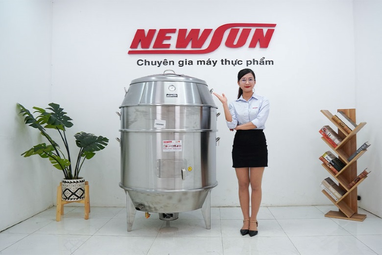 Hình ảnh thực tế lò quay gà vịt inox phi 100cm dùng than Hình ảnh thực tế lò quay gà vịt inox phi 100cm dùng than