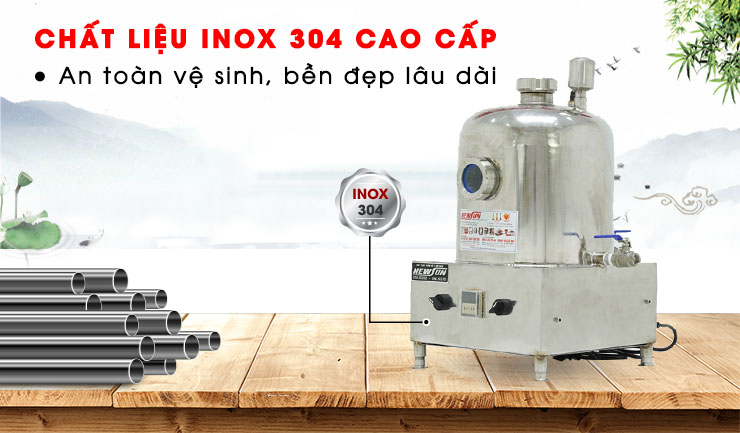 Sử dụng bền bỉ, an toàn với chất liệu inox 304 cao cấp
