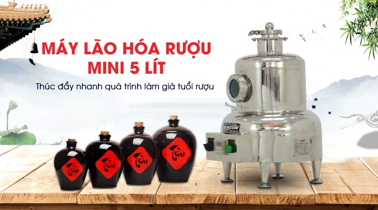 Máy lão hoá rượu mini 5 lít NEWSUN chính hãng, giá tốt