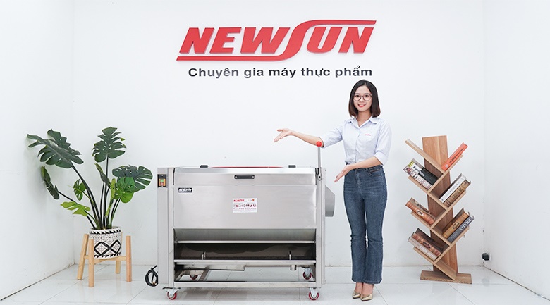 Hình ảnh thực tế máy rửa cạo vỏ khoai CX-1000 Hình ảnh thực tế máy rửa cạo vỏ khoai CX-1000